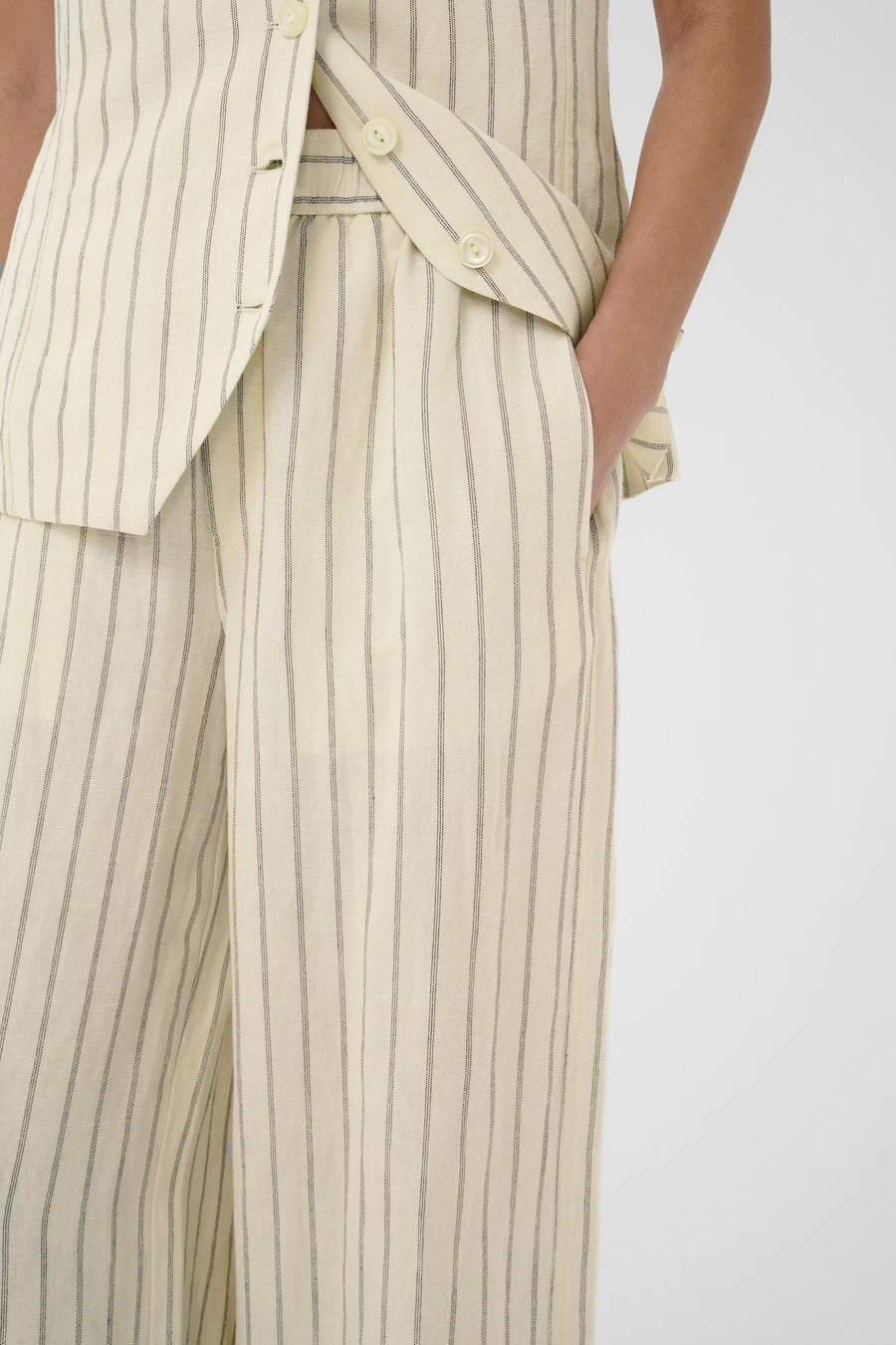 Part Two - Biana Pant - Black Stripe