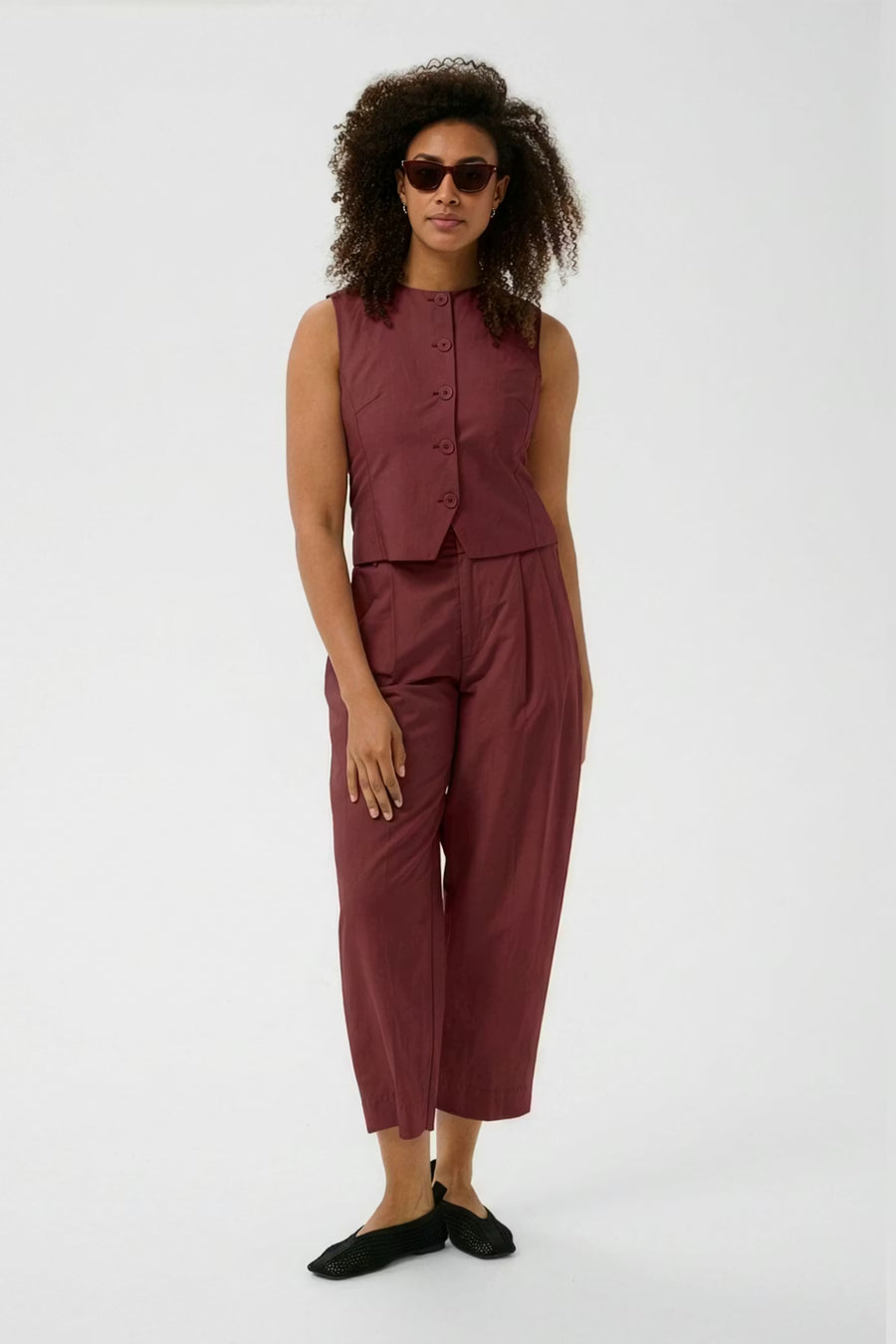 Part Two - Beatriz Pants - Bourdoux Rød