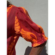 Gaspar - Tunø jacquard dress - Red