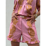Gaspar - Honolulu jacquard shorts - Rose