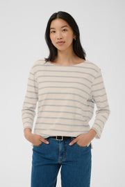 Part Two - Nela T-shirt - Grey stripe