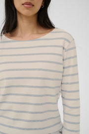 Part Two - Nela T-shirt - Grey stripe