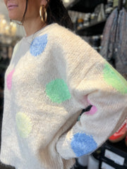 Qnuz - Lux knit w big dots
