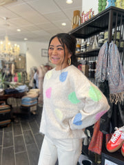 Qnuz - Lux knit w big dots