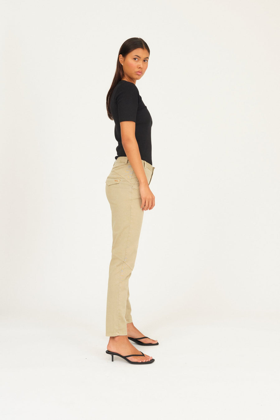 IVY - Karmey chino Længde 30 - Khaki