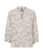 Prepair - Debie bluse - brown/white
