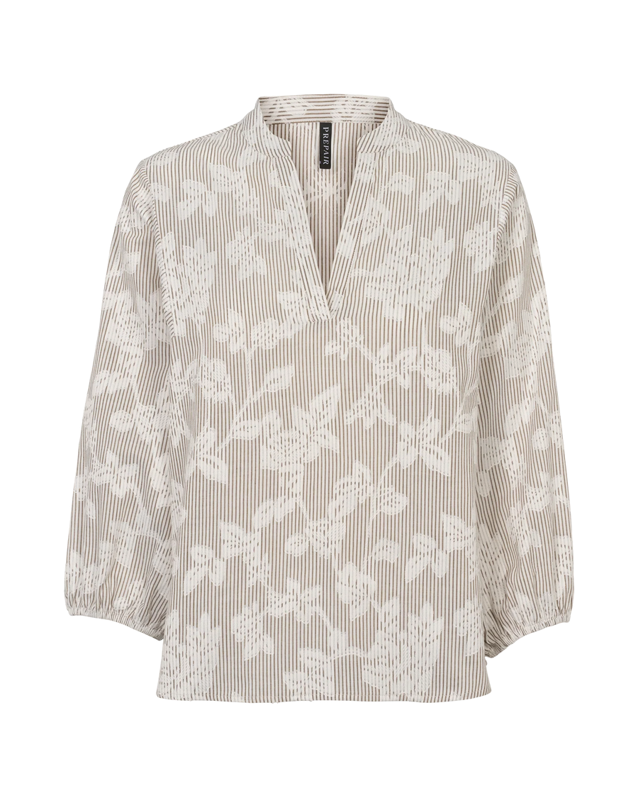 Prepair - Debie bluse - brown/white