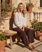 Prepair - Debie bluse - brown/white