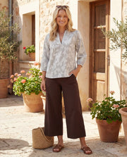Prepair - Debie bluse - brown/white