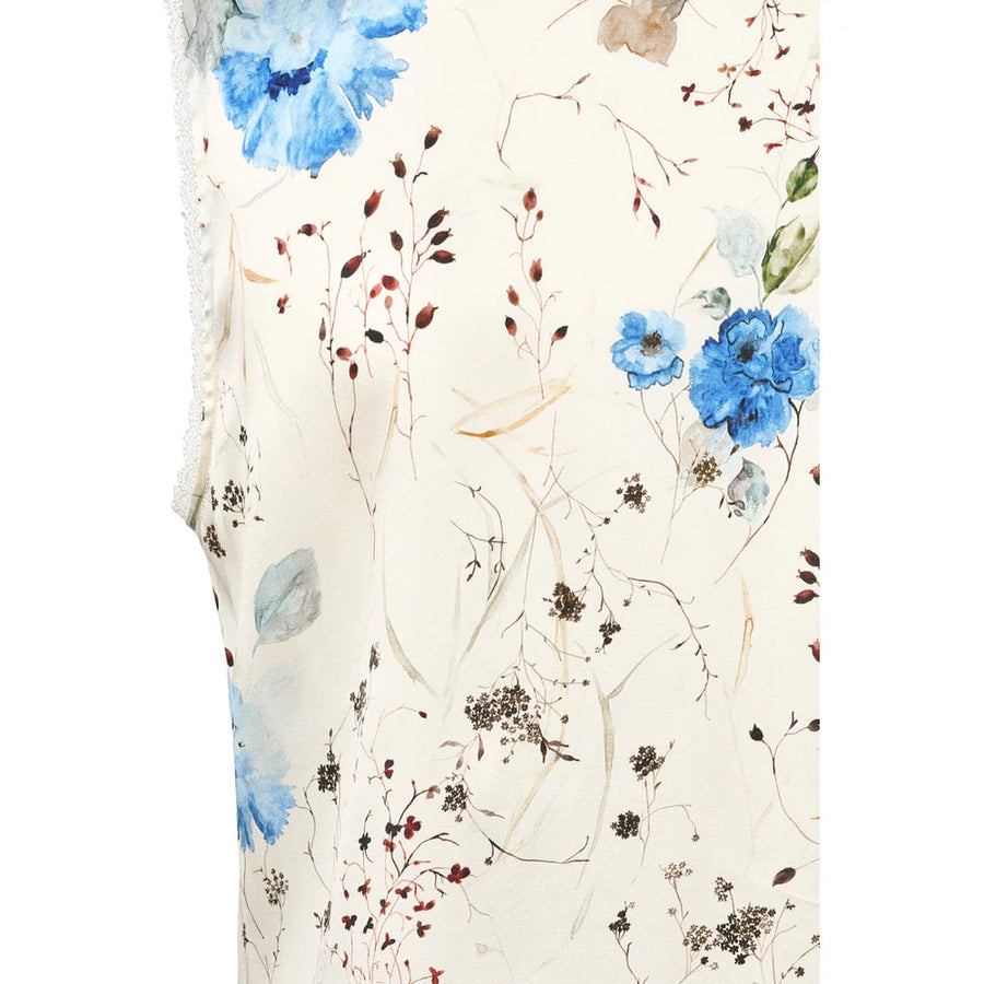 PBO - Tilono Silk Top - Light Flower