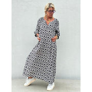 Gaspar - Tunø print dress - Black