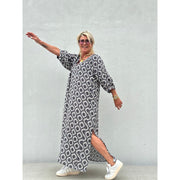 Gaspar - Tunø print dress - Black