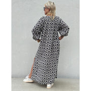 Gaspar - Tunø print dress - Black