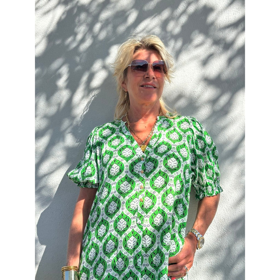 Gaspar - Tunø print dress - Green