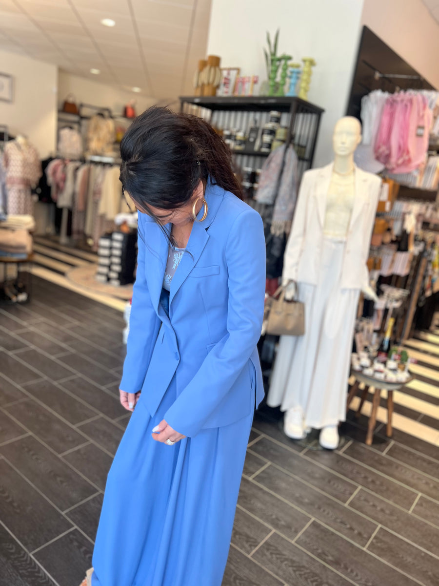 Imperial - Blazer med slids - Cerulero