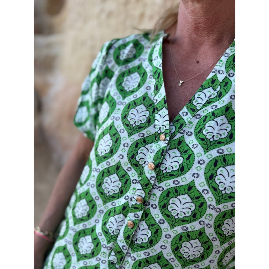 Gaspar - Tunø print dress - Green