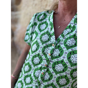 Gaspar - Tunø print dress - Green