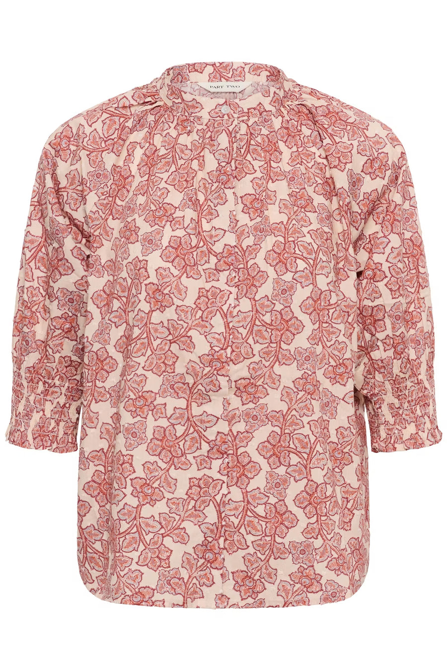 PT - Almeras shirt - Roasted Russet Leaf Print / Red