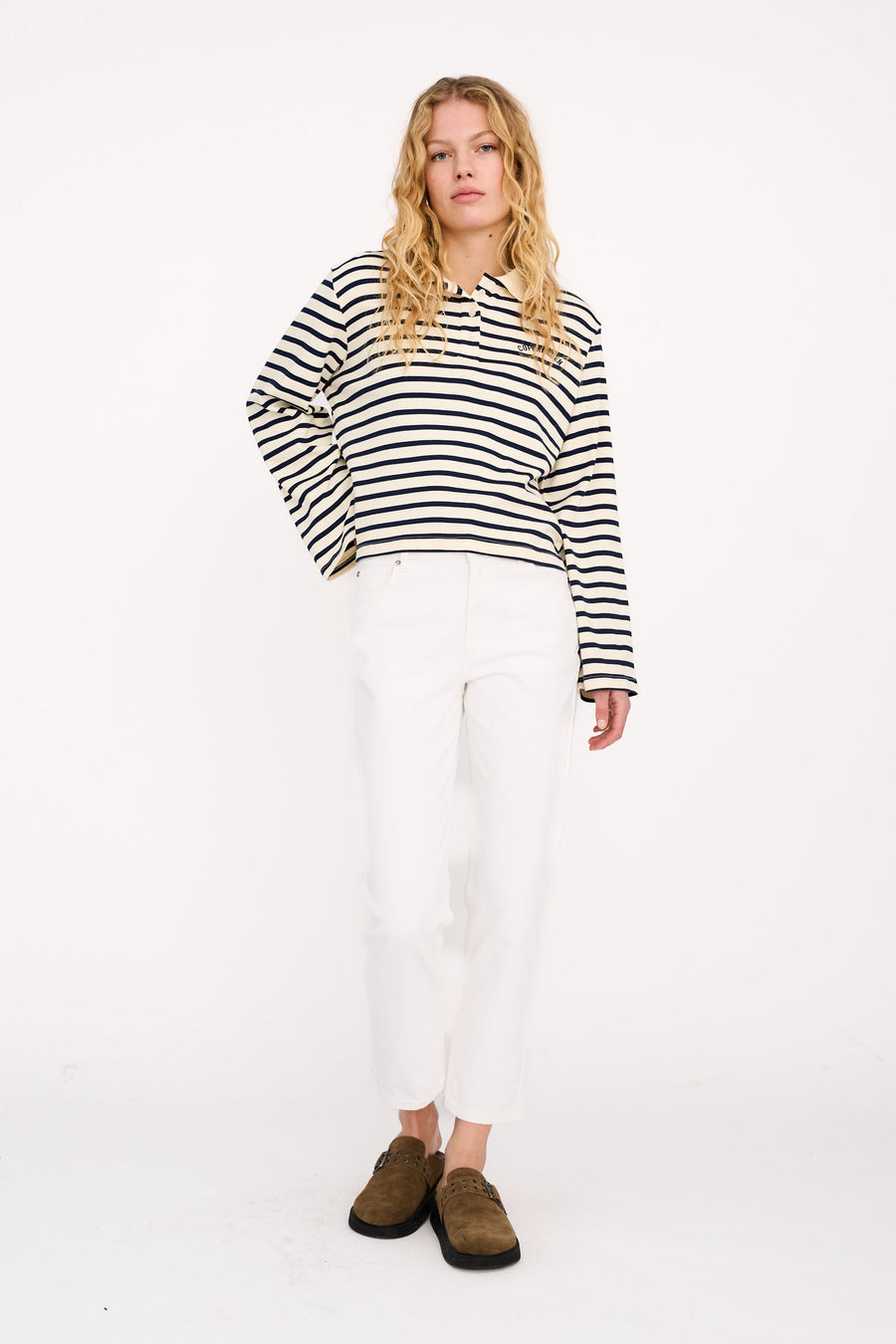 Ivy - Tonya cropped jeans - Optoical White