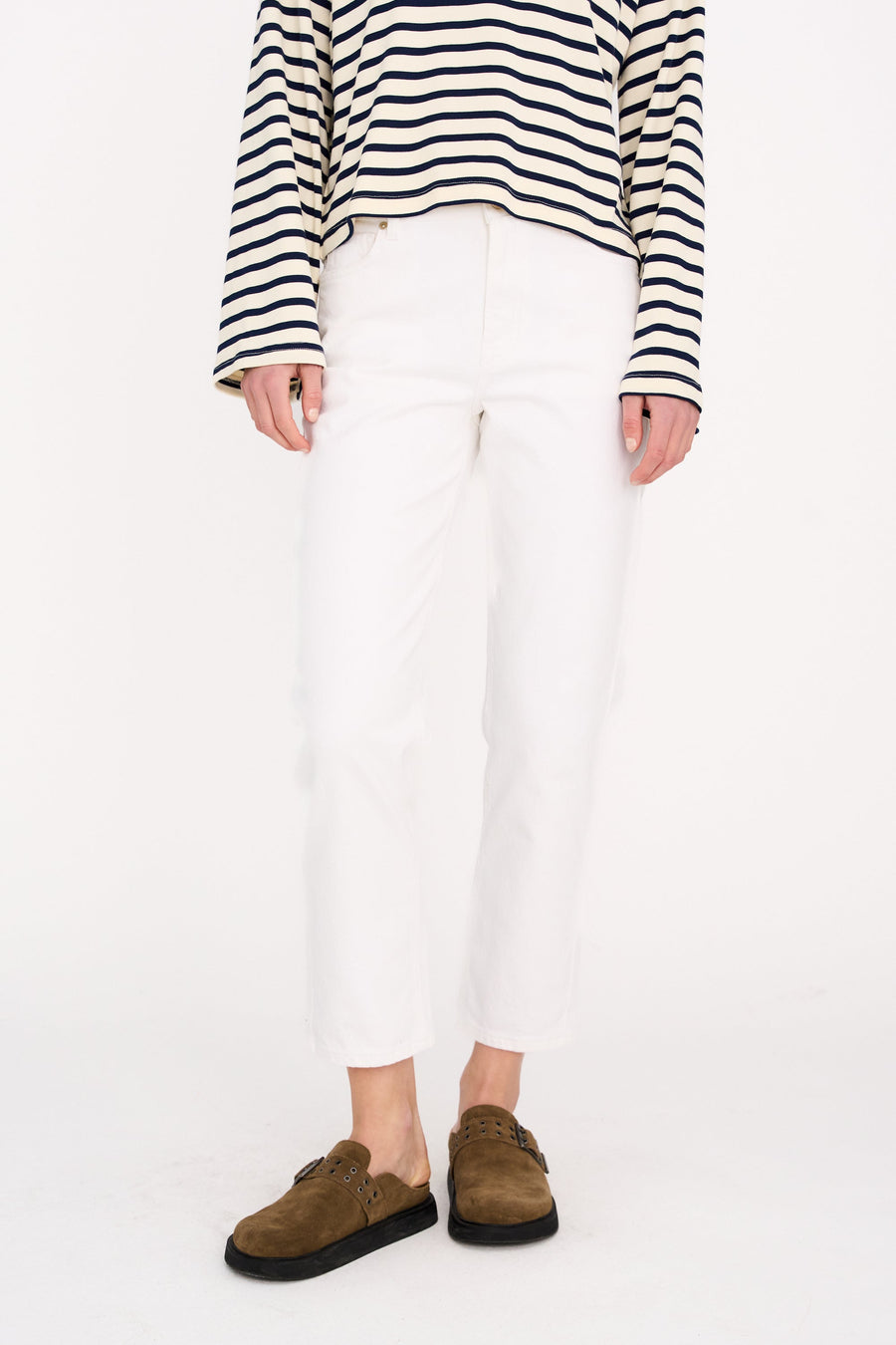 Ivy - Tonya cropped jeans - Optoical White