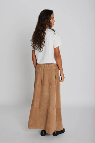 PBO - Jono suede long skirt - Camel