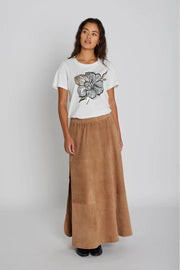 PBO - Jono suede long skirt - Camel