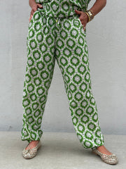 Gaspar - Fiji Print pant - Green