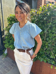 Ofelia - Iben bluse - Light blue