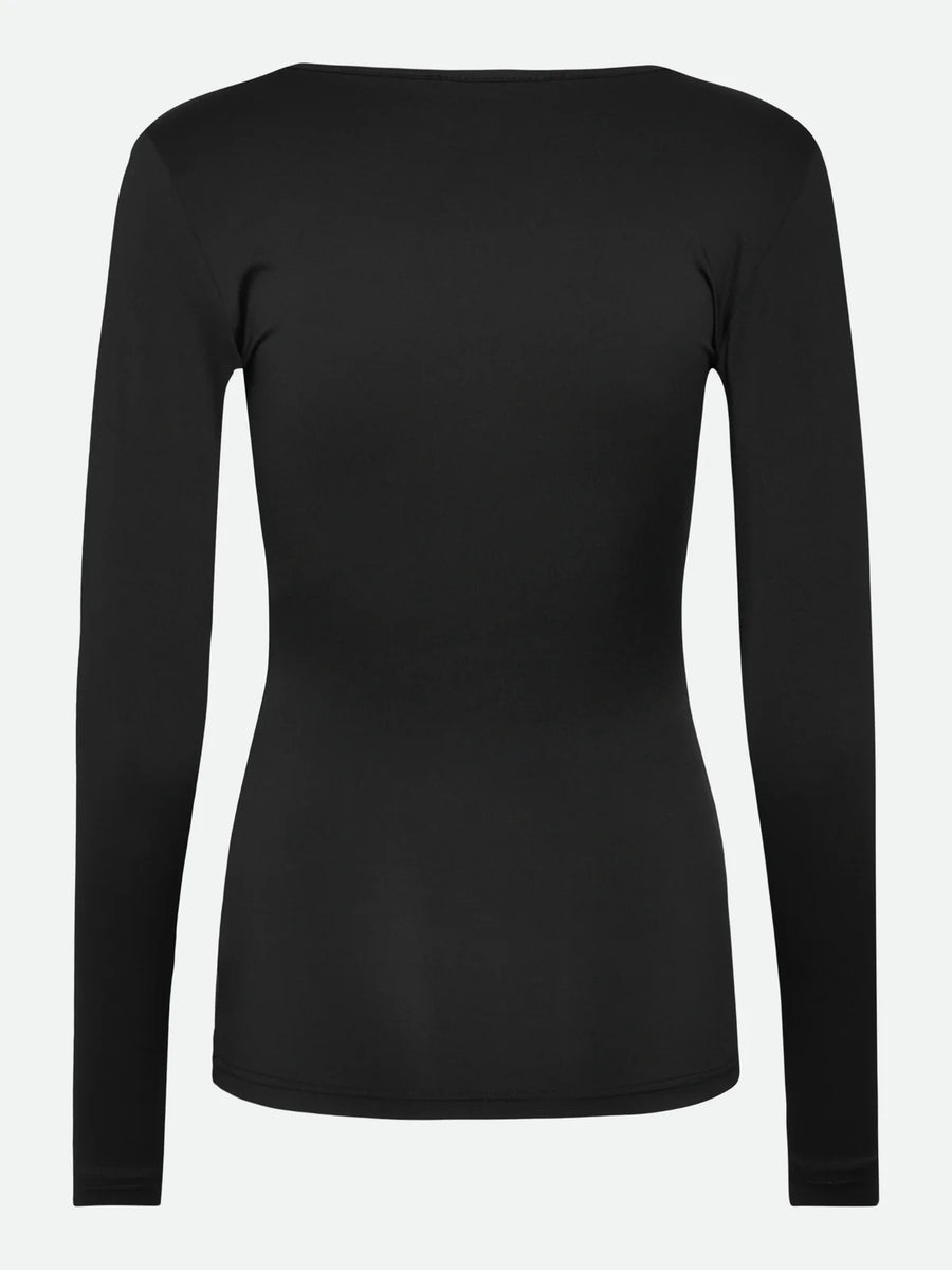 Rosemunde - Billie LS V-Neck T - Black