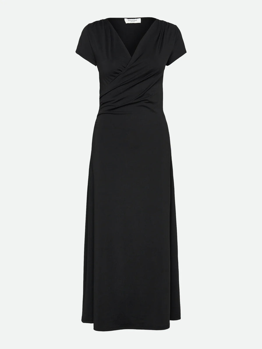 Rosemunde - Billie Capsleeve Wrap Long Dress - Black