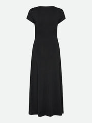 Rosemunde - Billie Capsleeve Wrap Long Dress - Black