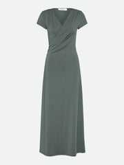 Rosemunde - Billie Capsleeve Wrap Long Dress - Balsam Green