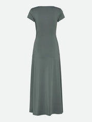 Rosemunde - Billie Capsleeve Wrap Long Dress - Balsam Green