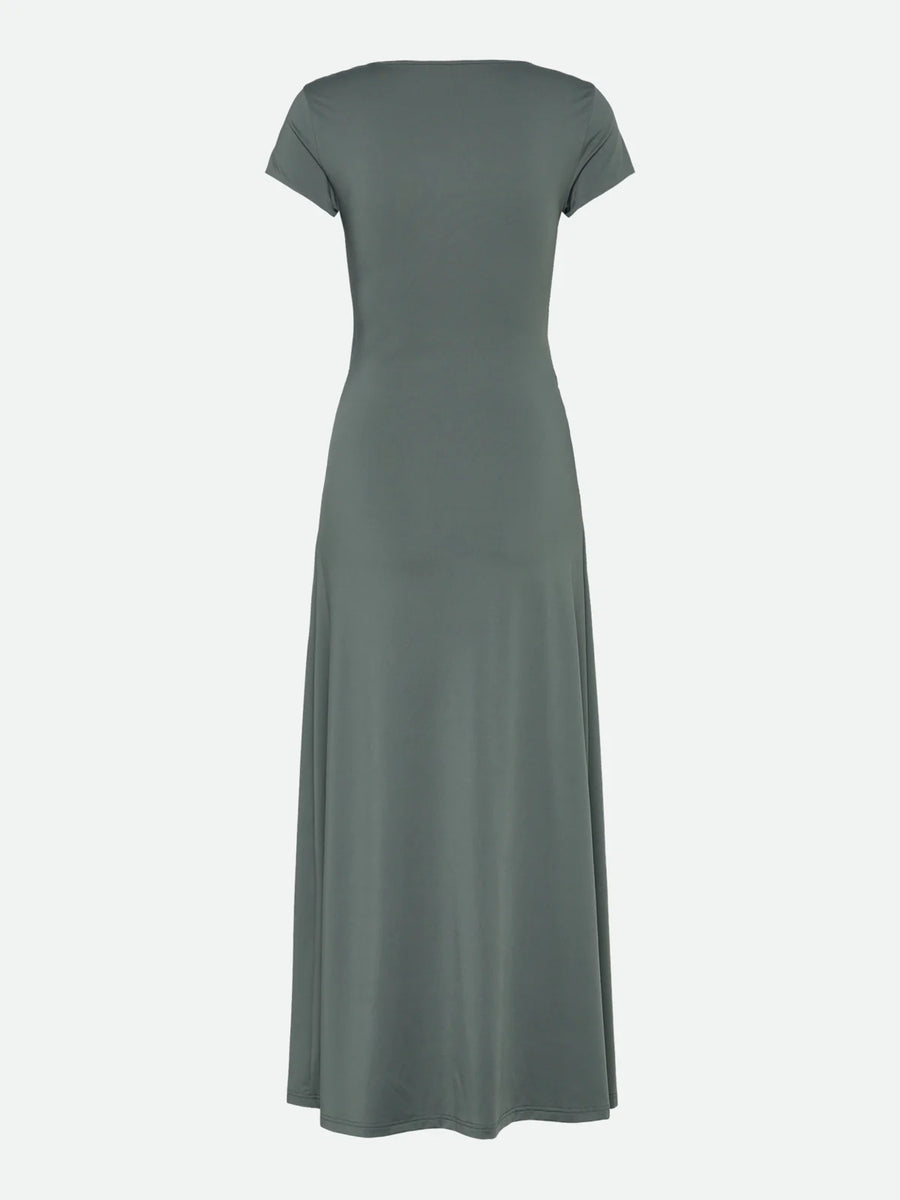 Rosemunde - Billie Capsleeve Wrap Long Dress - Balsam Green