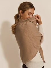 RM - Laica Cashmere Poncho - mocha meringue