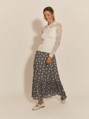 Rosemunde - Gloria Long Skirt - Stormy Weather