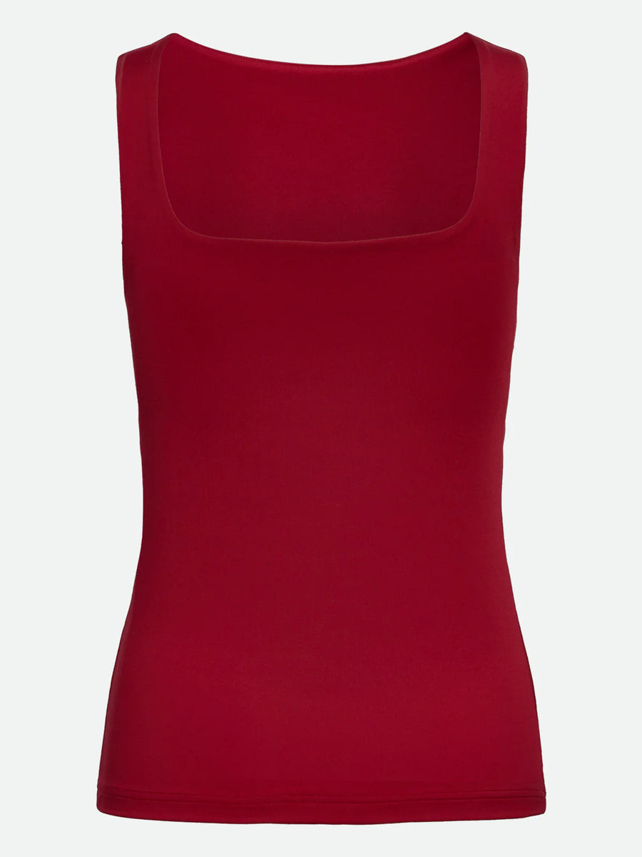 Rosemunde - Billie SL Square top - Karanda Red