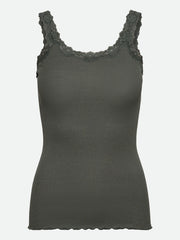 Rosemunde - Babette silk LS Deep Back - Balsam Green