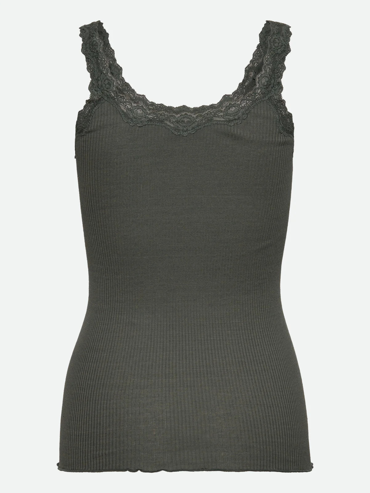 Rosemunde - Babette silk LS Deep Back - Balsam Green