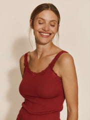 Rosemunde - Babette silk LS Deep Back - Karanda Red