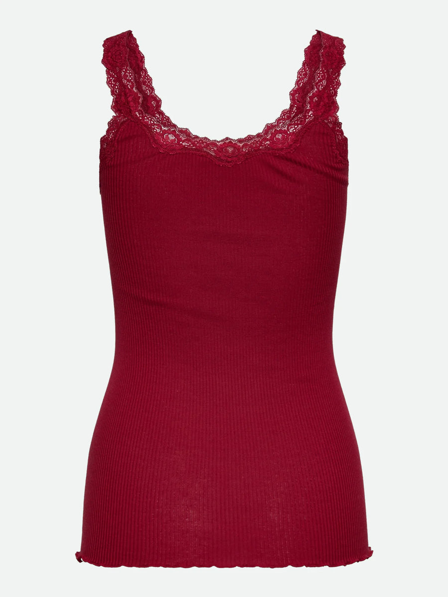 Rosemunde - Babette silk LS Deep Back - Karanda Red