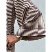 Gaspar - Mumbai stripe dress - Brown