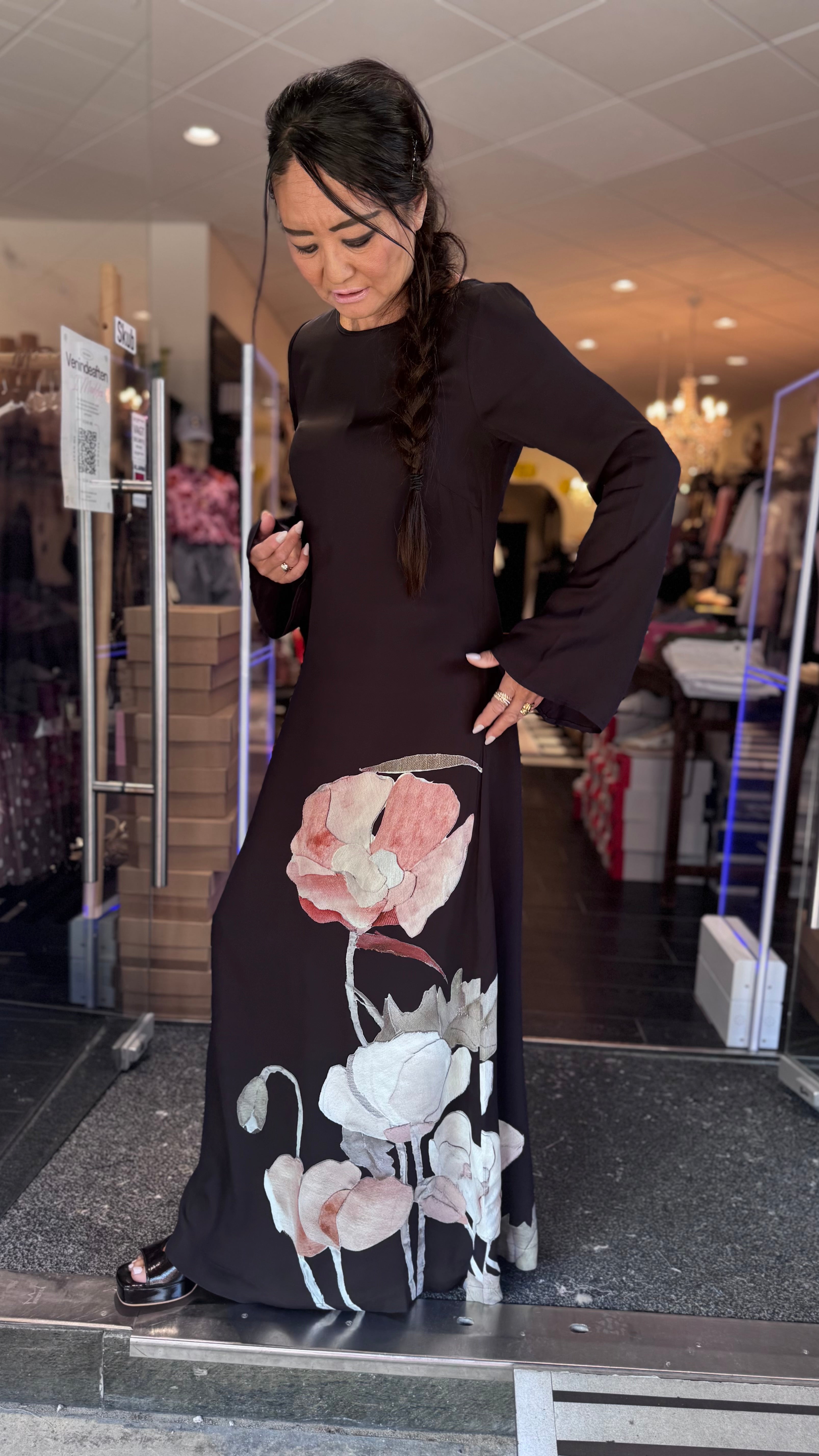 Dea Kudibal - Nicoledea - Dress with boat neck - Reverie Berry