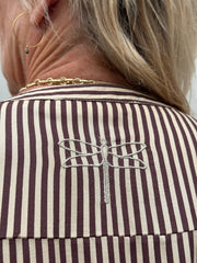Gaspar - Loule stripe dress - Brown