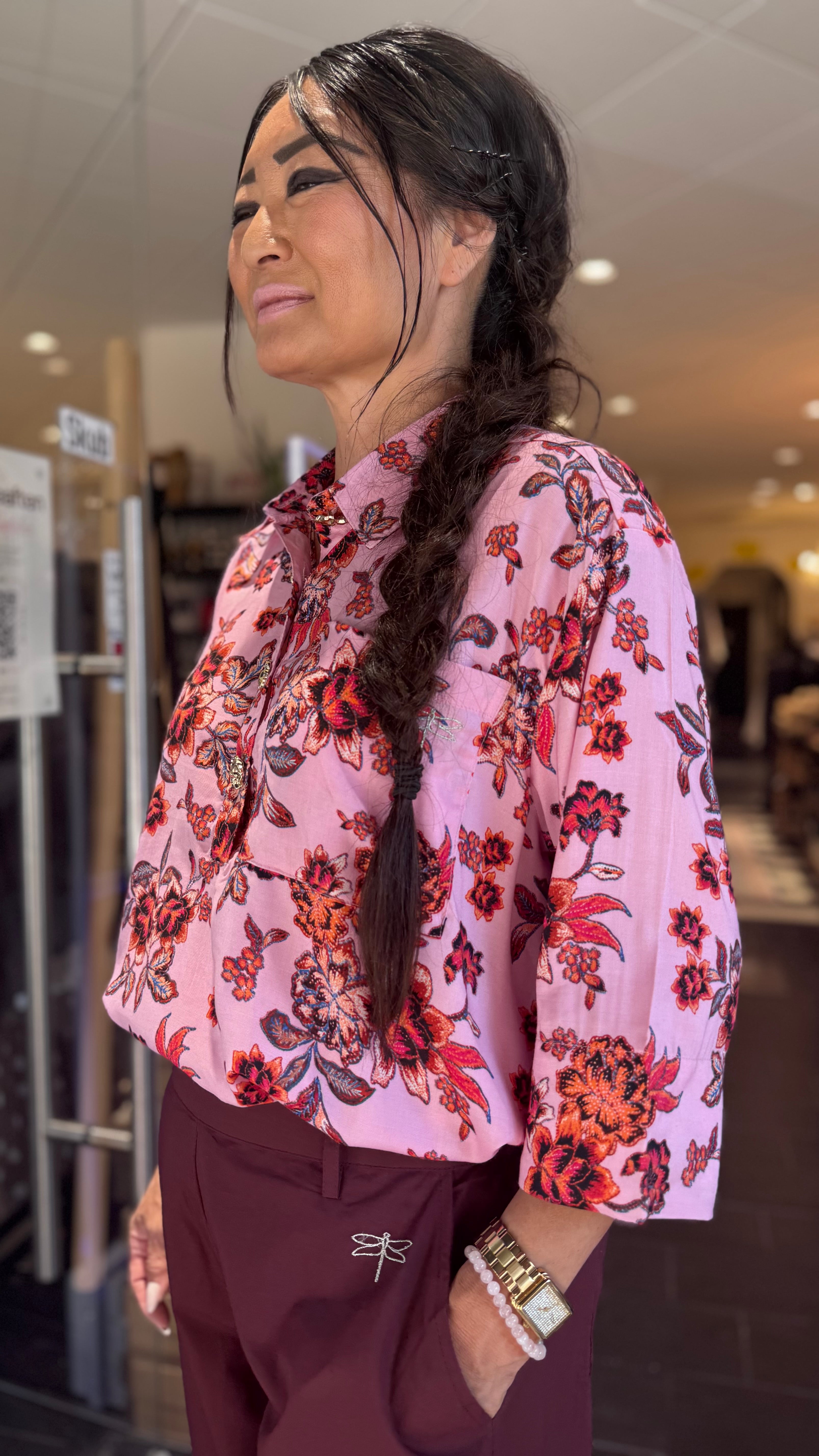 Gaspar - Porto Flower print - Rose