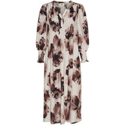 Isay - Naomi V-Neck Dress - Aubergine Floral