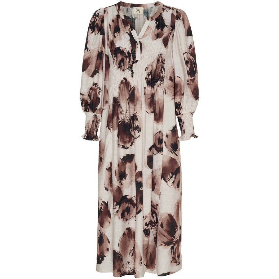 Isay - Naomi V-Neck Dress - Aubergine Floral
