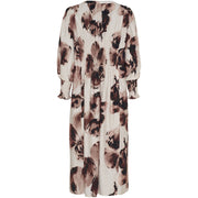 Isay - Naomi V-Neck Dress - Aubergine Floral