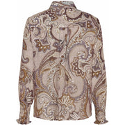 Isay - Lotta Smock Shirt - Taupe Paisley