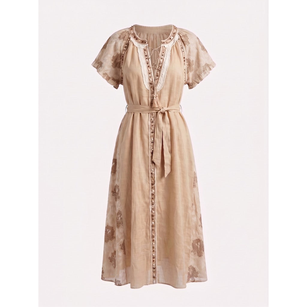 OMHU - Kenya dress - Beige